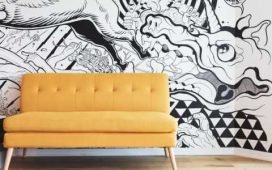 yellow-couch-by-black-and-white-mural2
